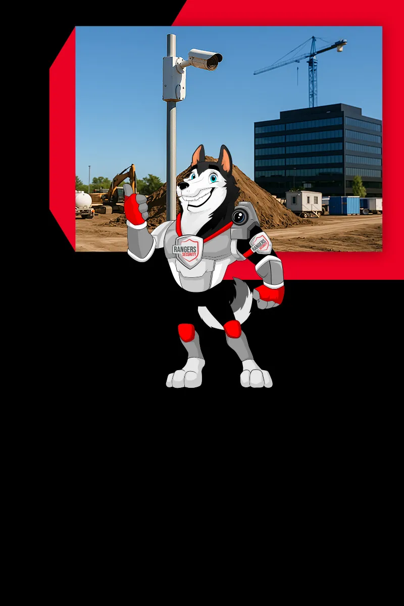 Rangers Security Group’s mascot represents expert security solutions for nationwide construction site protection