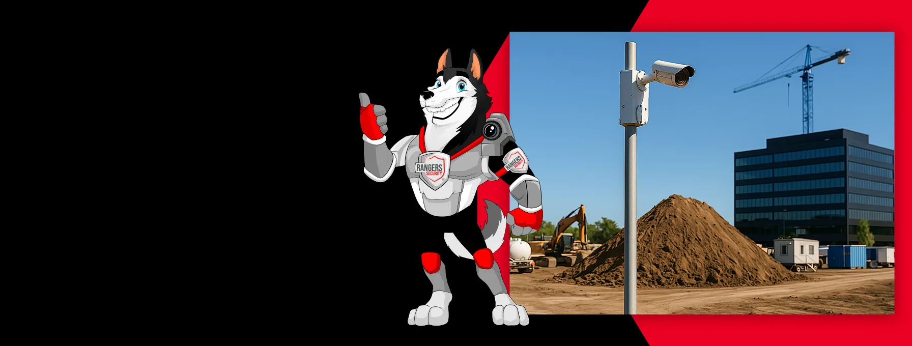 Rangers Security Group’s mascot represents expert security solutions for nationwide construction site protection