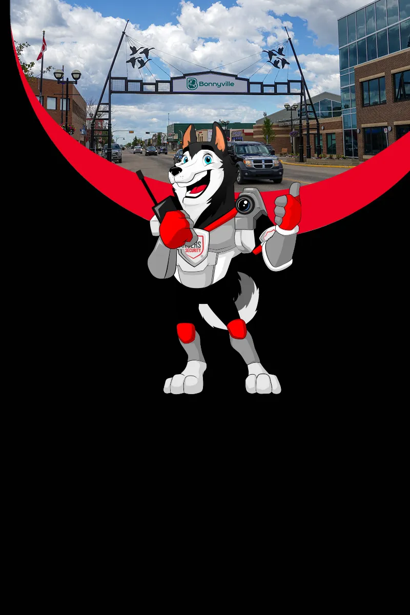 Rangers Security Group mascot highlighting reliable security solutions in Bonnyville, protecting all assets.