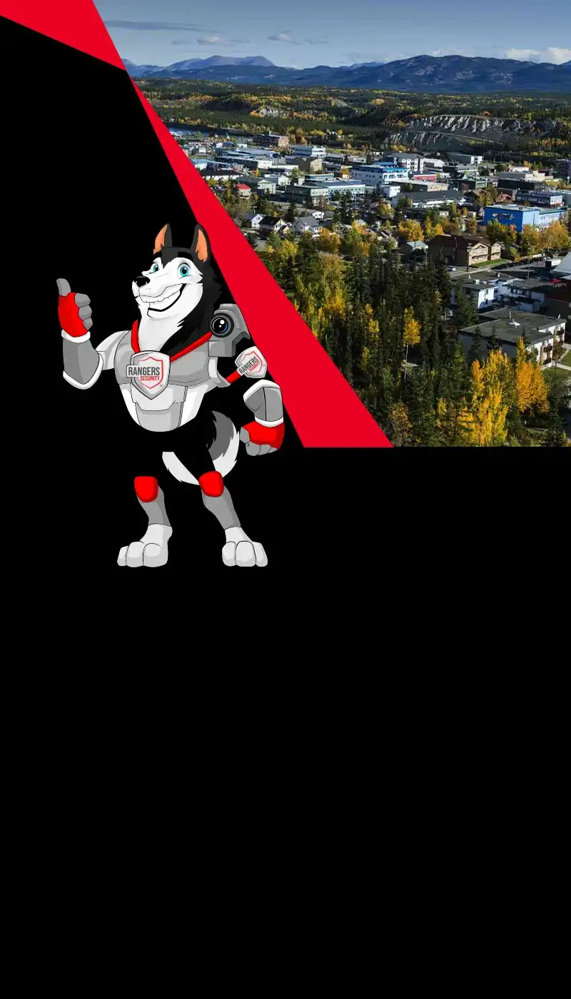 Rangers Security Group mascot highlighting comprehensive security services in New Brunswick, combining expert personnel and round-the-clock monitoring.